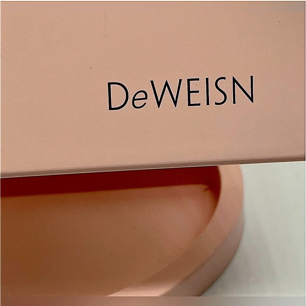 DeWeisn Trifold Lighted Vanity Mirror‎ Makeup Cosmetic Dimmable Magnifying EUC